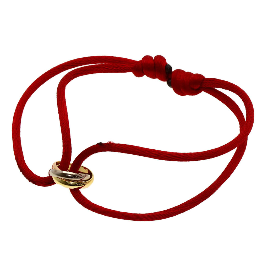 CARTIER 18k Gold Trinity Charm Bracelet